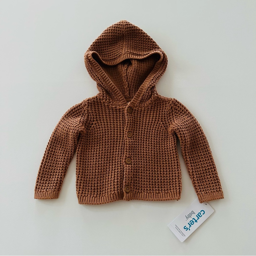 Carter’s Baby Newborn Knit Hooded Sweater Cardigan